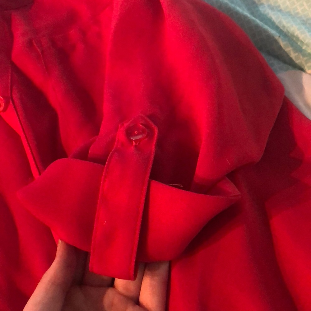 Red button up - Picture 3 of 4